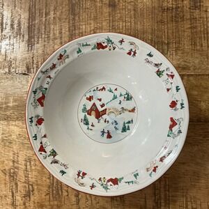 Vintage Farberware 1995 White Christmas #391 Babanovsky-Lot of 4 Cereal Bowls